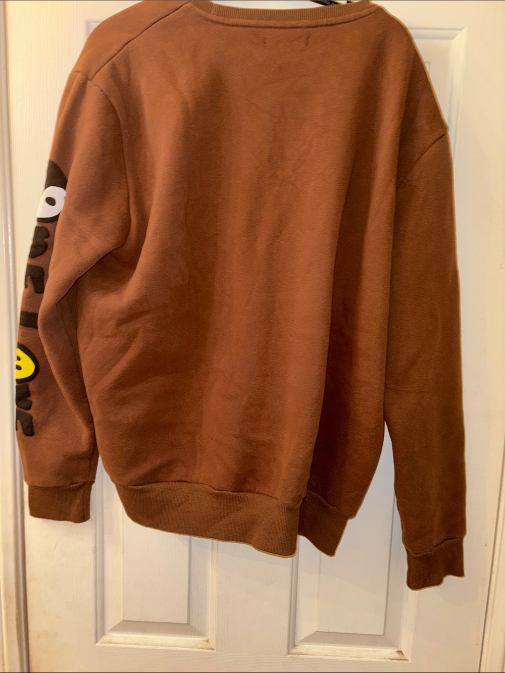 Pacsun Brown Graphic Sweatshirt with Smile & Yin Yang Large EUC - Picture 7 of 8